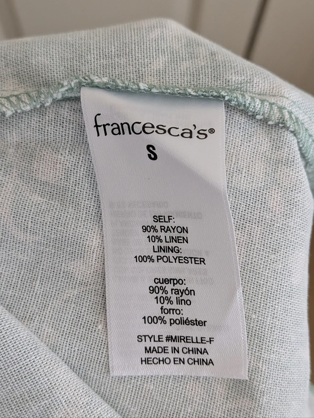 Francesca’s Sage Floral Puff Sleeve Midi Dress - Picture 6 of 9